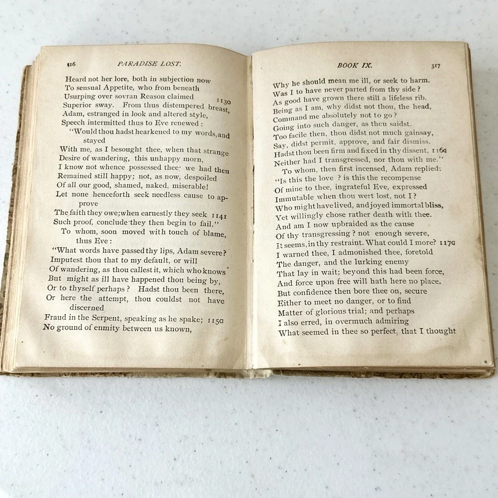 Paradise Lost by John‎ Milton Collectible Hardcover Publisher Donahue Brothers